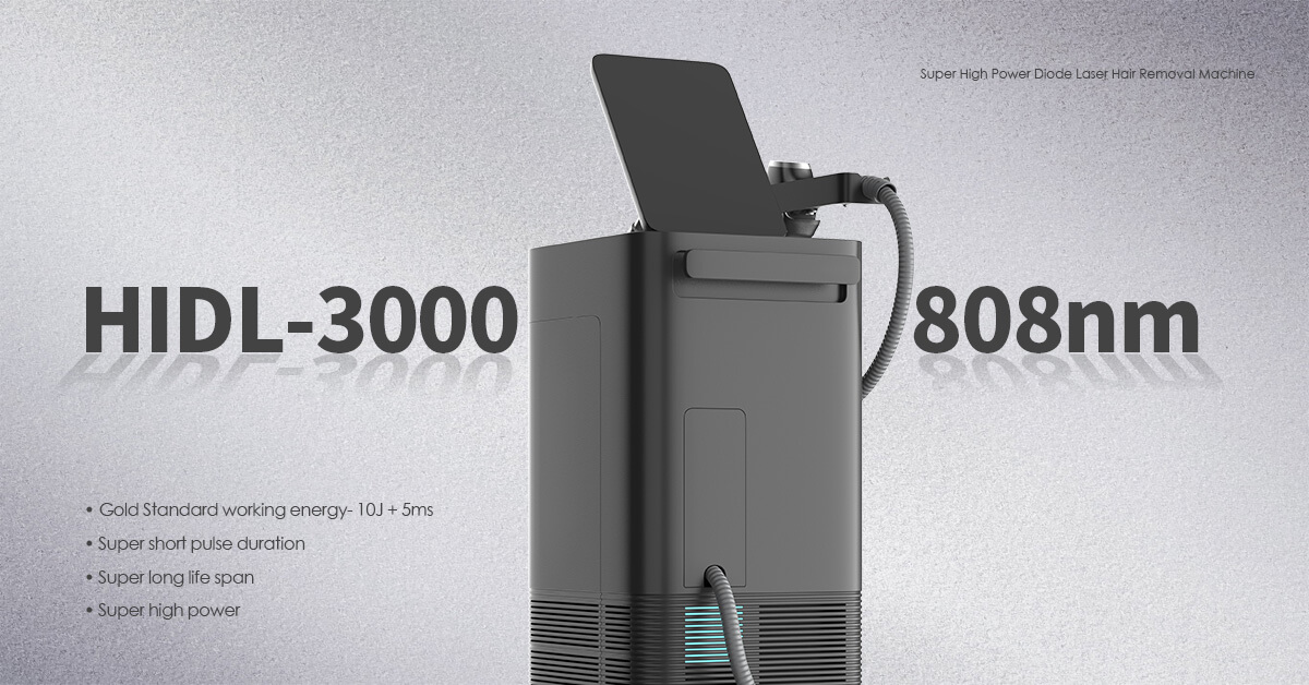 3000W 808nm diode laser hair removal machine