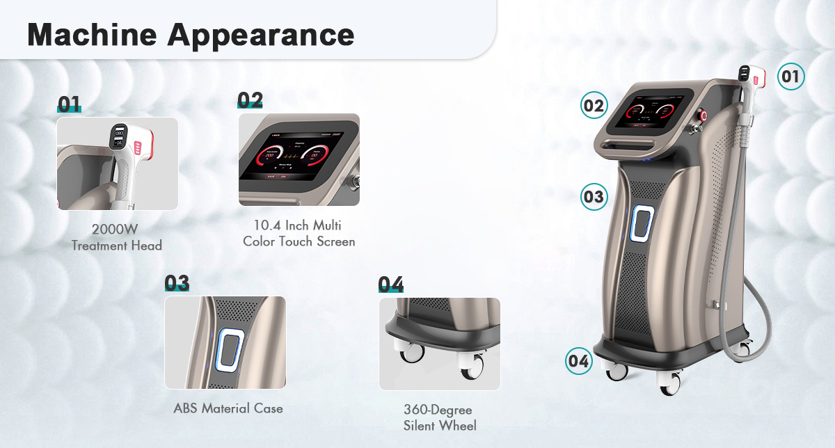 940 nm Diode Laser Hair Removal Machine